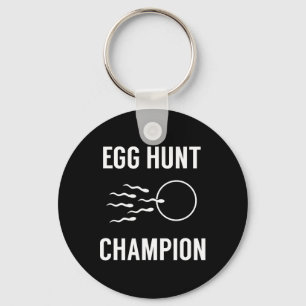 Chaveiro Anúncio de gravidez na Páscoa do Ovo Hunt Champion