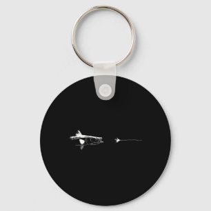 Chaveiro Anzol de Linha de Fly Fishing Gráfico - Peixe Roba