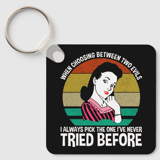 Chaveiro Ao Escolher Entre Dois Mau (Frente)