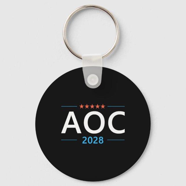 Chaveiro Aoc 2028 Alexandria Ocasio-cortez Para Presidente  (Frente)