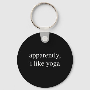 Chaveiro Aparentemente Eu Gosto de Amante de Yoga Meditação