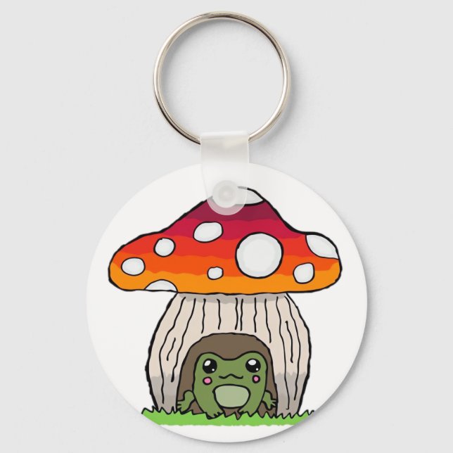 Chaveiro Apelo Clássico Retro de Sapo Goblincore (Frente)