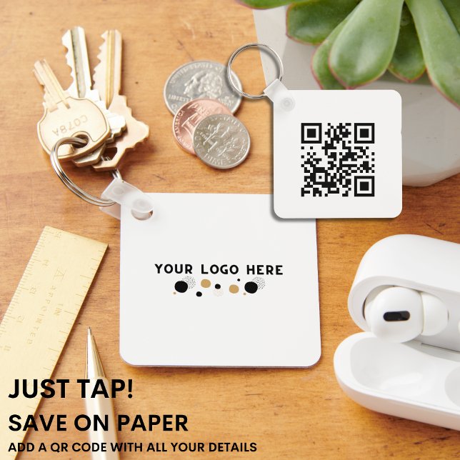 Chaveiro APENAS ALTA | Código QR Cartão de visita MODERNO S (Criador carregado)