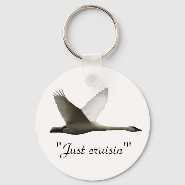 Chaveiro "Apenas cruzando" Trumpeter Swan Key-chain (Frente)