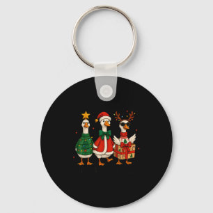 Chaveiro Apenas Ganso Alegre Natal Papai Noel Rena Xmas Árv