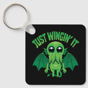 Chaveiro Apenas Improvisando Cthulhu Kawaii Fofo