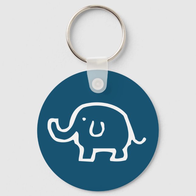 Chaveiro Apenas um Elefante Branco (Frente)