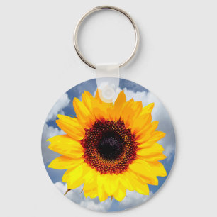 Chaveiro Apenas um Flor de Girassol + seu texto e suas idei