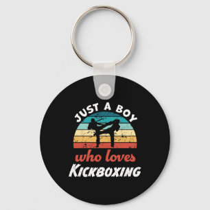Chaveiro Apenas um garoto que ama crianças de kickboxing Ki