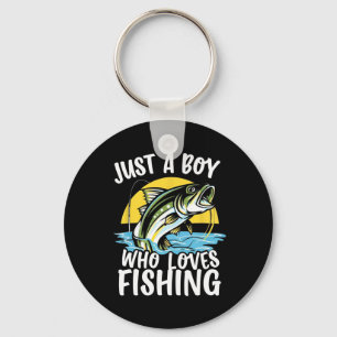 Chaveiro Apenas um menino que ama a pesca Delícia do Pescad