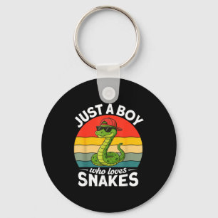 Chaveiro Apenas um menino que ama cobras, cobra engraçada r