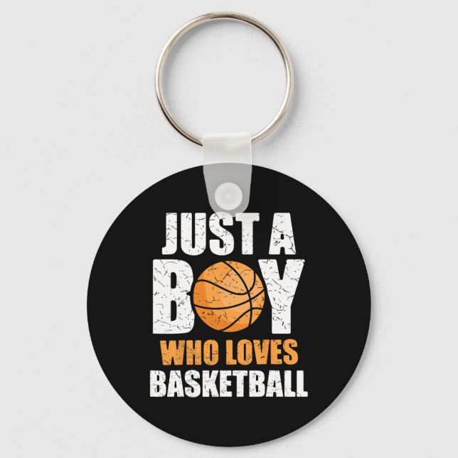 Chaveiro Apenas Um Menino Que Ama O Basquete (Frente)