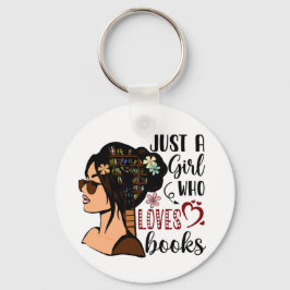 Chaveiro Apenas uma garota, Livro Sobre Livros Florais Lend