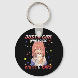 Chaveiro Apenas uma garota que ama anime e gata Kawaii, pre