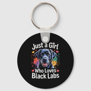 Chaveiro Apenas Uma Garota Que Ama Black Labs - Cão Labrado