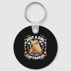 Chaveiro Apenas Uma Garota Que Ama Capivaras Capivara Fofa