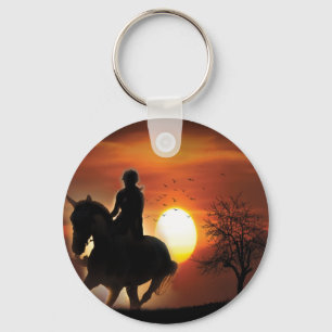Chaveiro apenas uma garota que ama cavalos