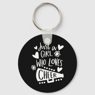 Chaveiro Apenas Uma Garota Que Ama Cheer Piada Amante do Es