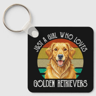 Chaveiro Apenas Uma Garota Que Ama Golden Retrievers
