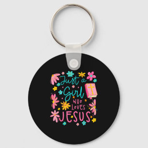 Chaveiro Apenas Uma Garota Que Ama Jesus Religioso Cristão