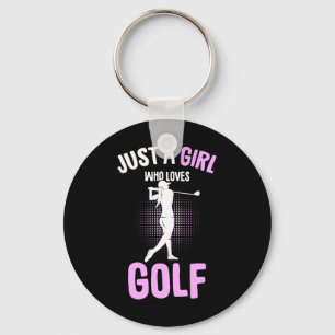 Chaveiro Apenas Uma Garota Que Ama Taco de Golfe Golfista G