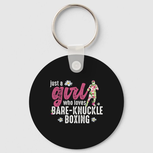 Chaveiro Apenas Uma Menina Que Ama A Bela-Maçã Boxing (Frente)