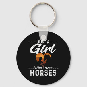 Chaveiro Apenas Uma Menina Que Ama Cavalo De Coroa De Caval