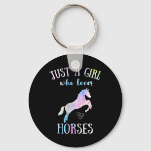 Chaveiro Apenas Uma Menina Que Ama Cavalos Cavalos Cavalos 