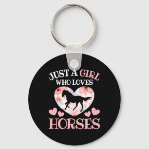 Chaveiro Apenas Uma Menina Que Ama Cavalos Cavalos Cavalos