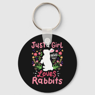 Chaveiro Apenas Uma Menina Que Ama Coelhos