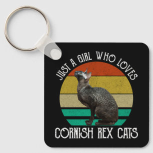 Chaveiro Apenas Uma Menina Que Ama Gatos Cornish Rex