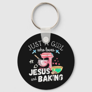 Chaveiro Apenas Uma Menina Que Ama Jesus E Baking - Chr Eng