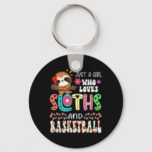 Chaveiro Apenas Uma Menina Que Ama Lama E Floral De Basquet