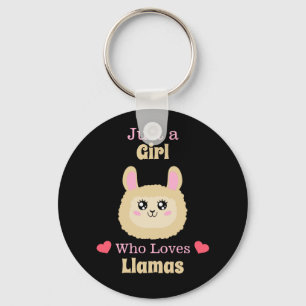 Chaveiro Apenas Uma Menina Que Ama Lhamas