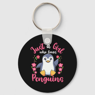 Chaveiro Apenas Uma Menina Que Ama Pinguins