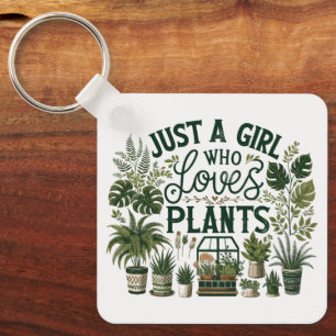 Chaveiro Apenas Uma Menina Que Ama Plantas