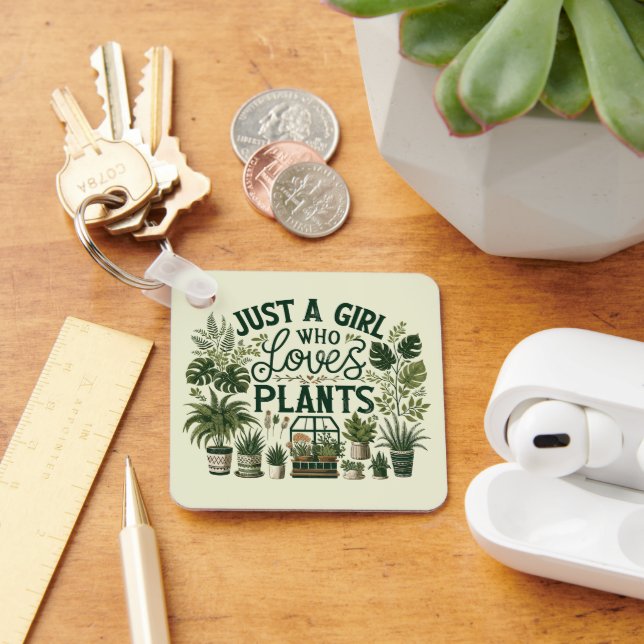 Chaveiro Apenas Uma Menina Que Ama Plantas (Mesa)