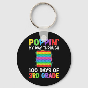 Chaveiro Aperte O Meu Caminho Através De 100 Dias Da Escola