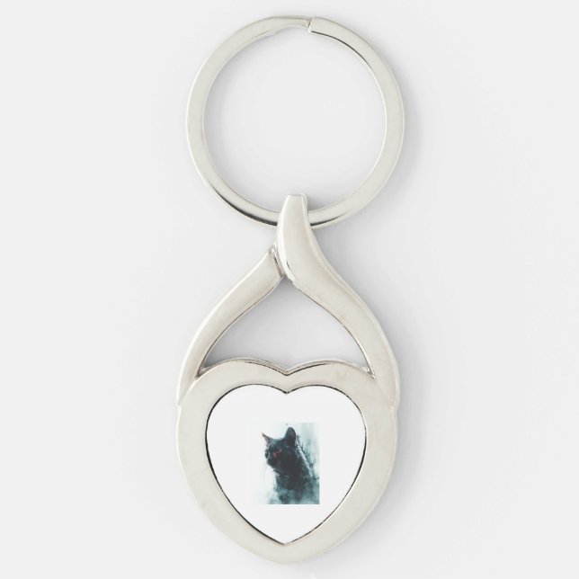 Chaveiro Apocalipse de Gato Zombie (Frente)