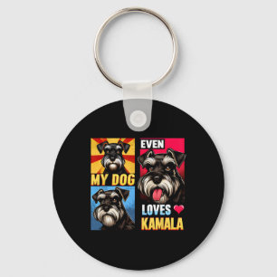Chaveiro Apoiar Kamala Harris Até Meu Cachorro Adora Kamala