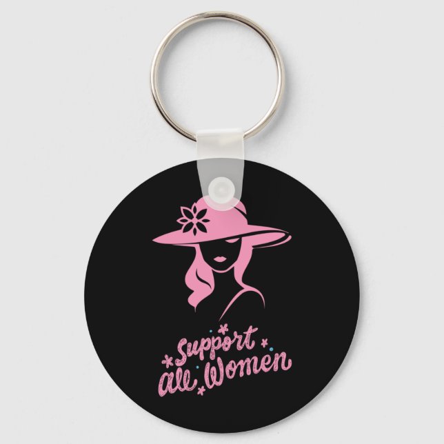 Chaveiro Apoiar todas as mulheres (Frente)