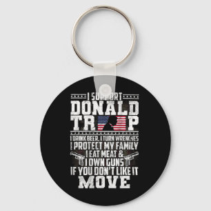 Chaveiro Apoie Donald Trump Eu Bebo Cerveja I Roda Wrenches
