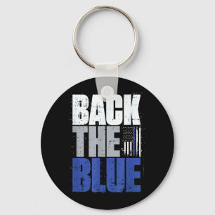 Chaveiro Apoie O Azul Bandeira Azul Fina Linha Patriótica P