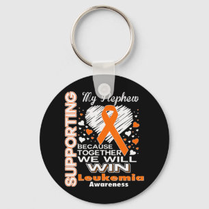 Chaveiro Apoio à Consciência da Leucemia do Meu Sobrinho