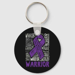 Chaveiro Apoio à Família do Guerreiro Epilepsy Friso Roxo