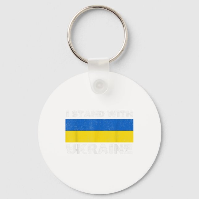 Chaveiro Apoio Ucraniano A Que Eu Esteja Presente Na Ucrâni (Frente)