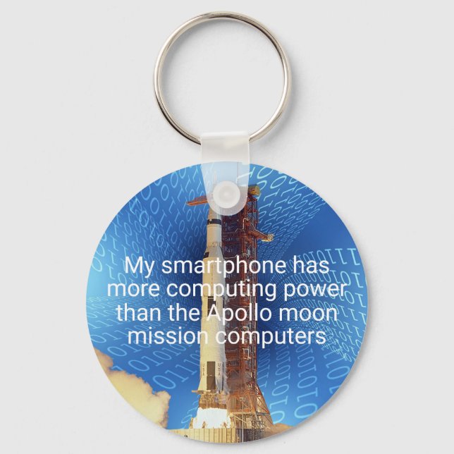 Chaveiro Apollo 11 Computing Power (Frente)