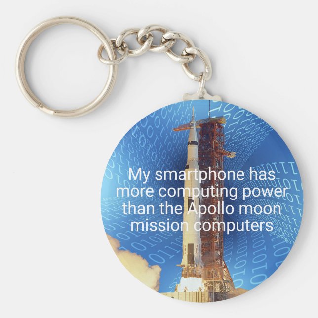 Chaveiro Apollo 11 Computing Power (Frente)