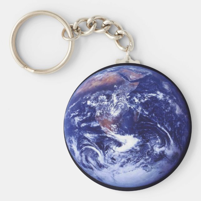 Chaveiro Apollo 17 vista da Terra no espaço (Frente)