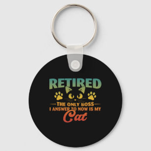 Chaveiro Aposentado Cat Funny Retirement 2024 Desoration Me